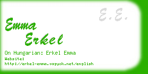 emma erkel business card